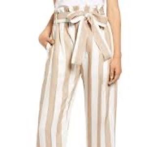 J. Crew Point Sur Paper Bag Striped Trousers